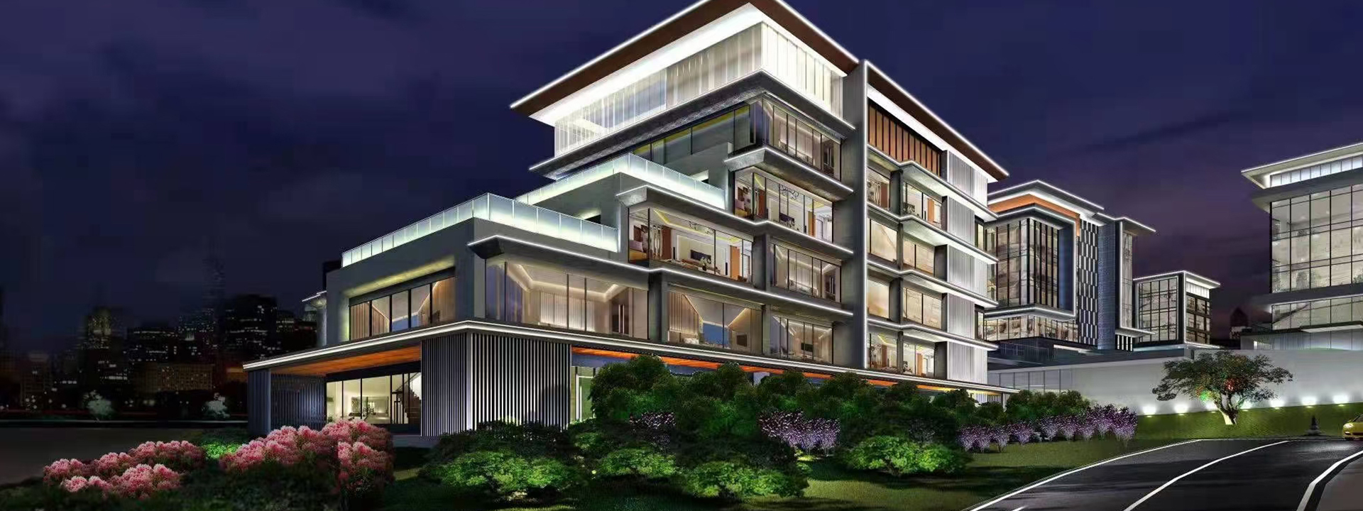 重庆御湖新加坡社区（28#酒店地块）5#、6#亮化照明工程